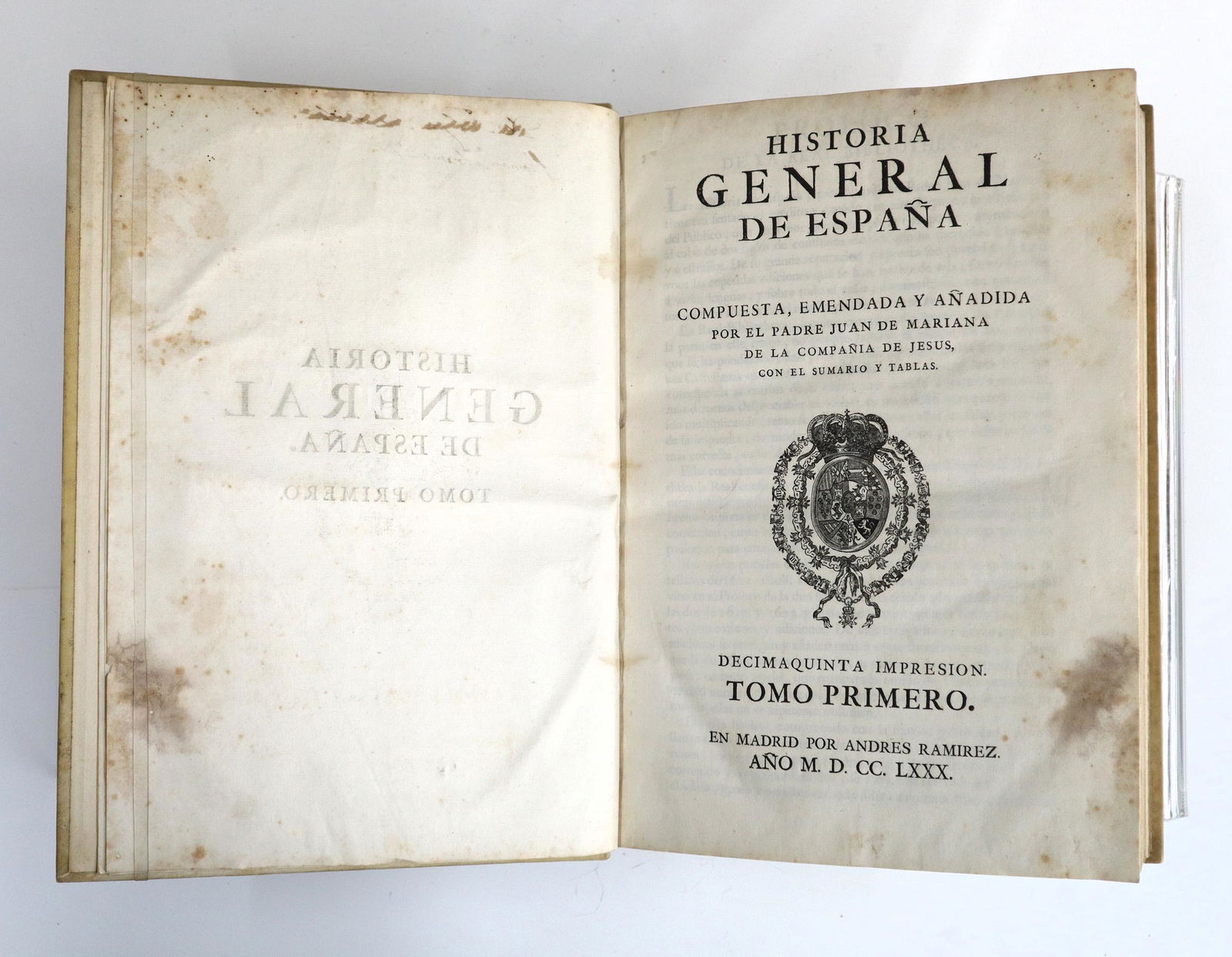 Mariana Historia General de Espana Vol I-II (1 of 2)