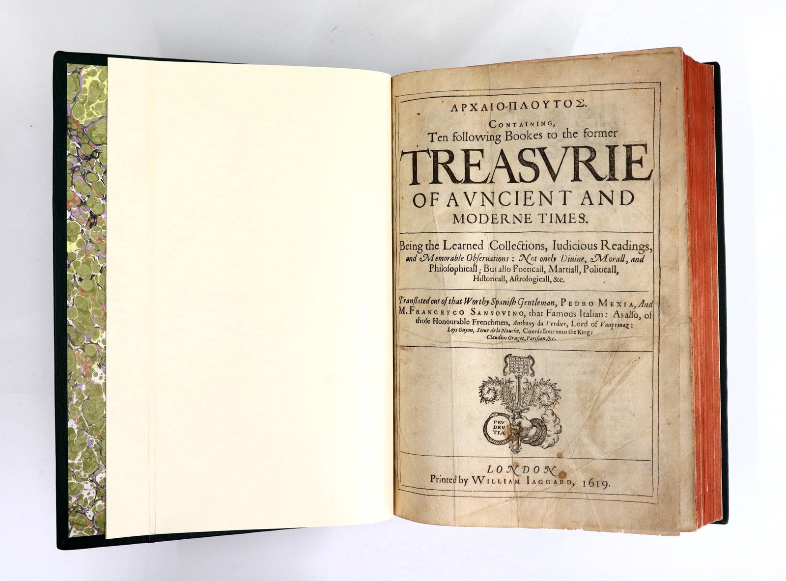 Mexia, et al, Treasurie of Ancient and Moderne Times Vol I-II (1 of 3)