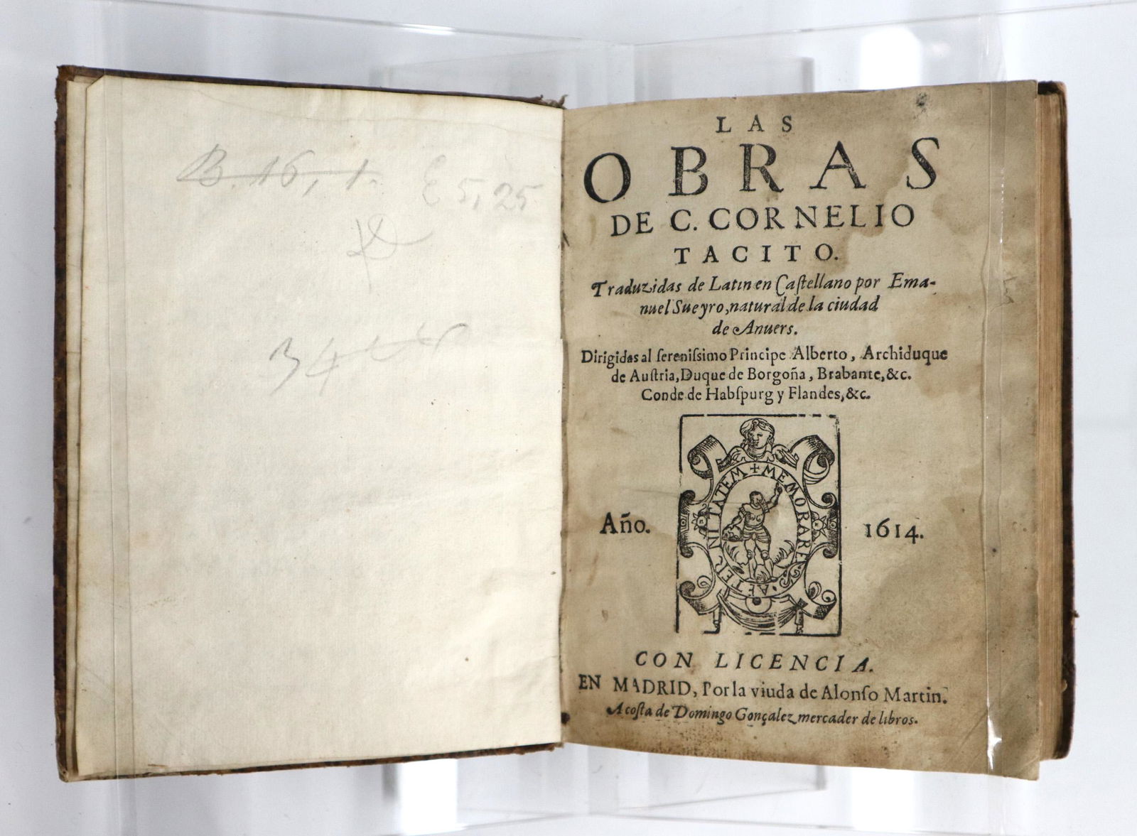 Tacitus Las Obras de C. Cornelio Tacito (1 of 2)