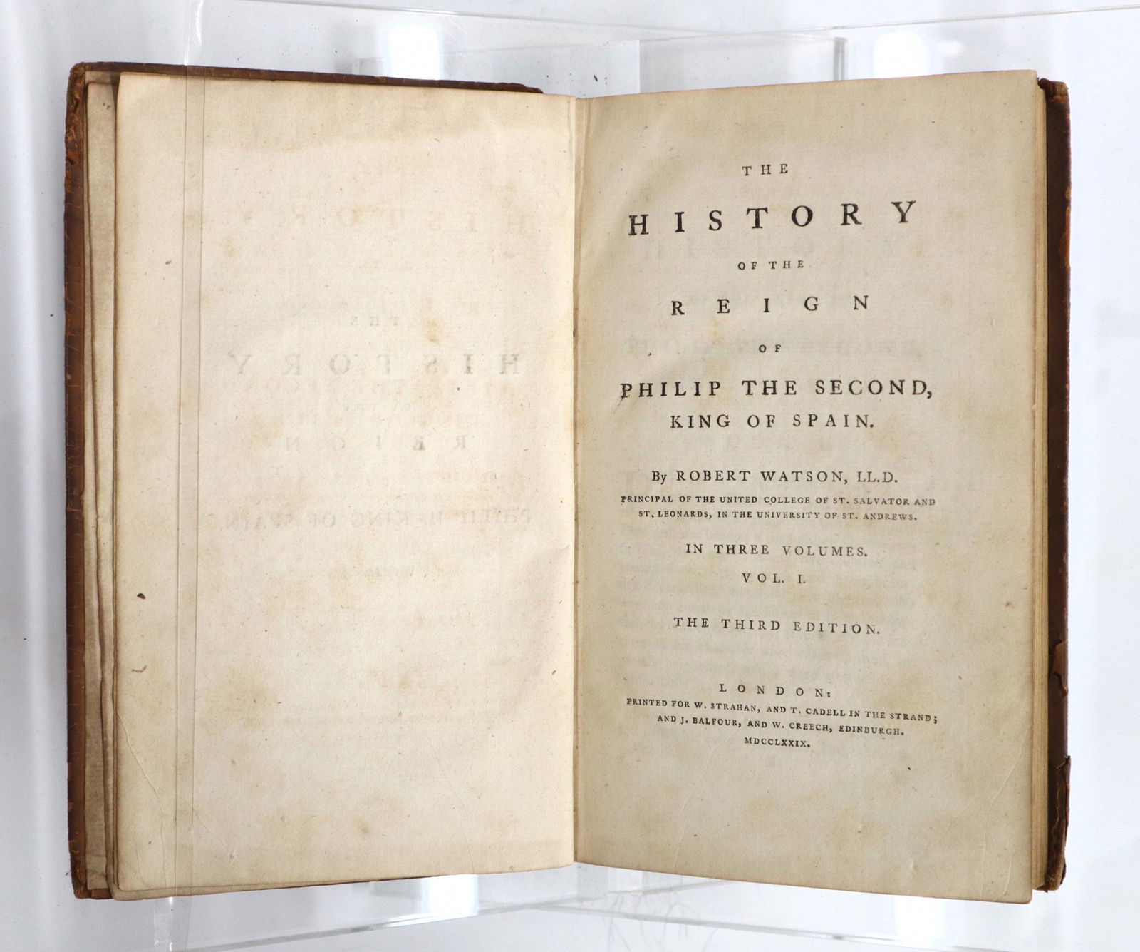 Watson History of the Reign of Philip II Vol I-III (1 of 3)