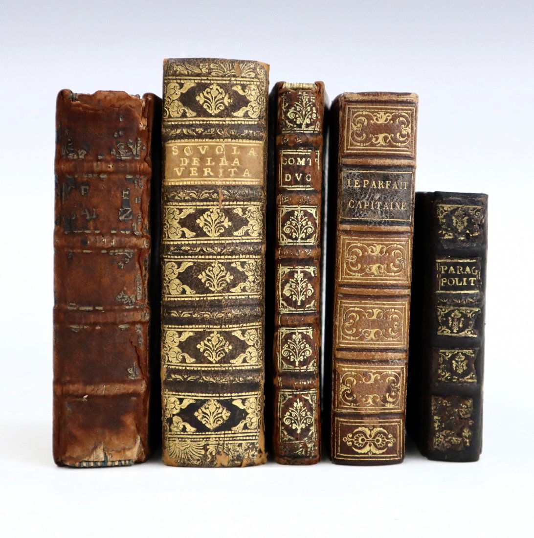 5 Antique Leatherbound Books (1 of 6)