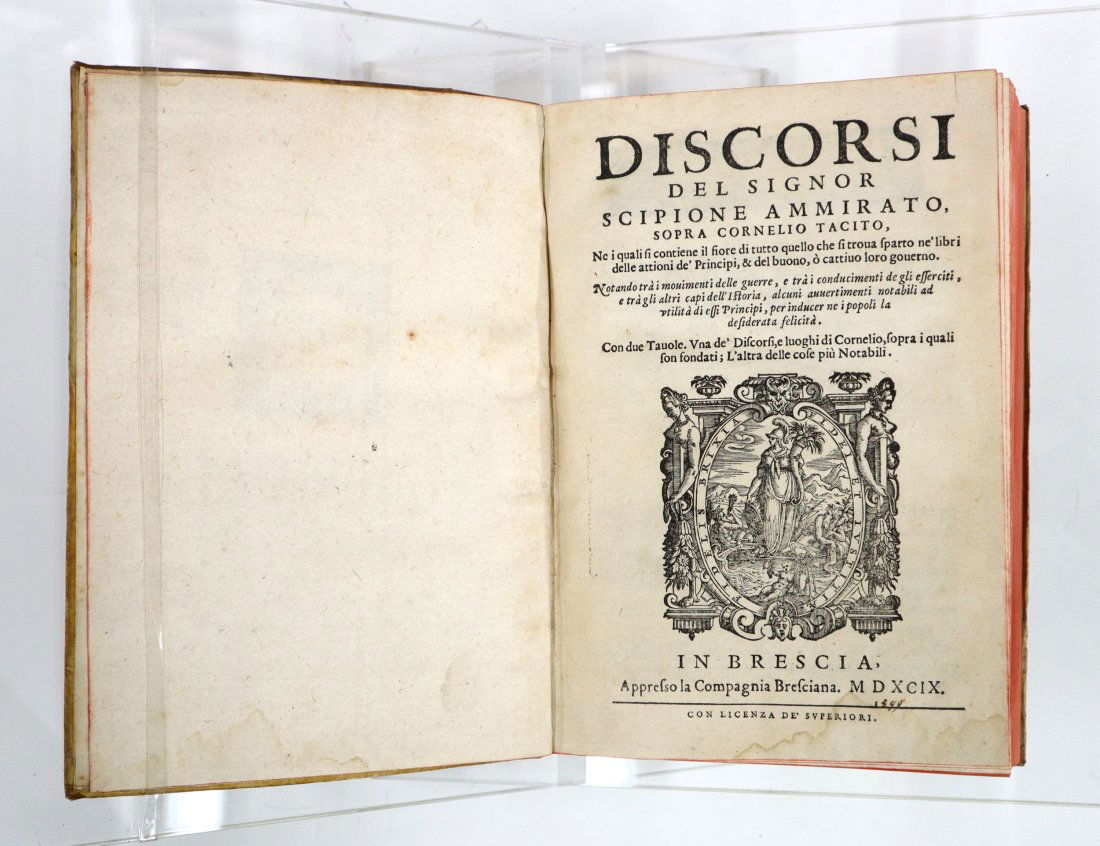 Tacitus & Ammirato Discorsi del Signor Scipione Ammirato Sopra Cornelio Tacito (1 of 2)