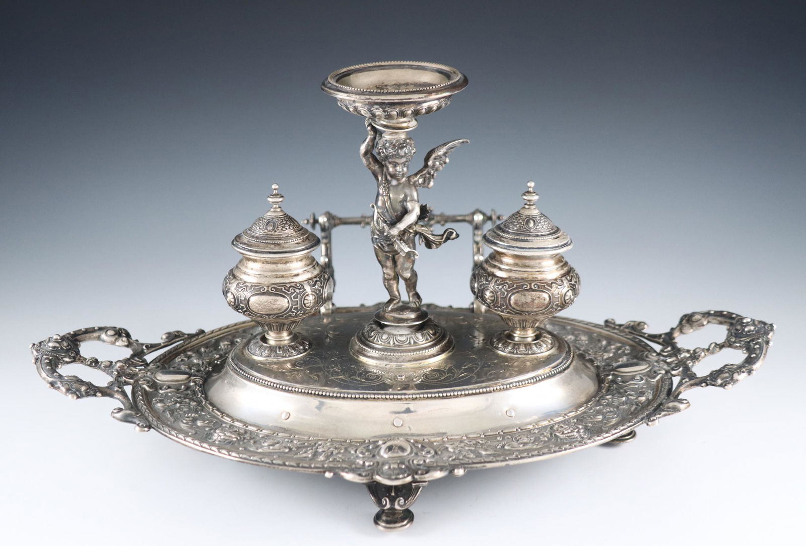 Belgian Silver Inkstand (1 of 4)