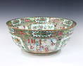 Chinese Rose Medallion Punch Bowl