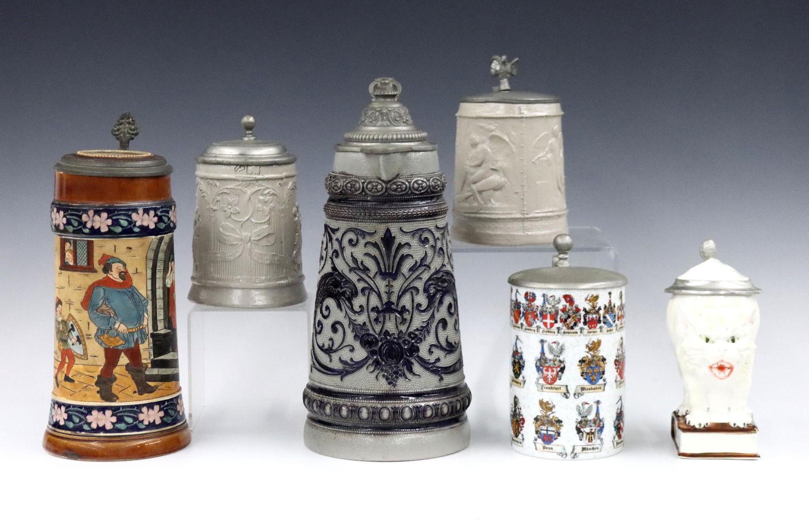 6 German Steins (1 of 2)