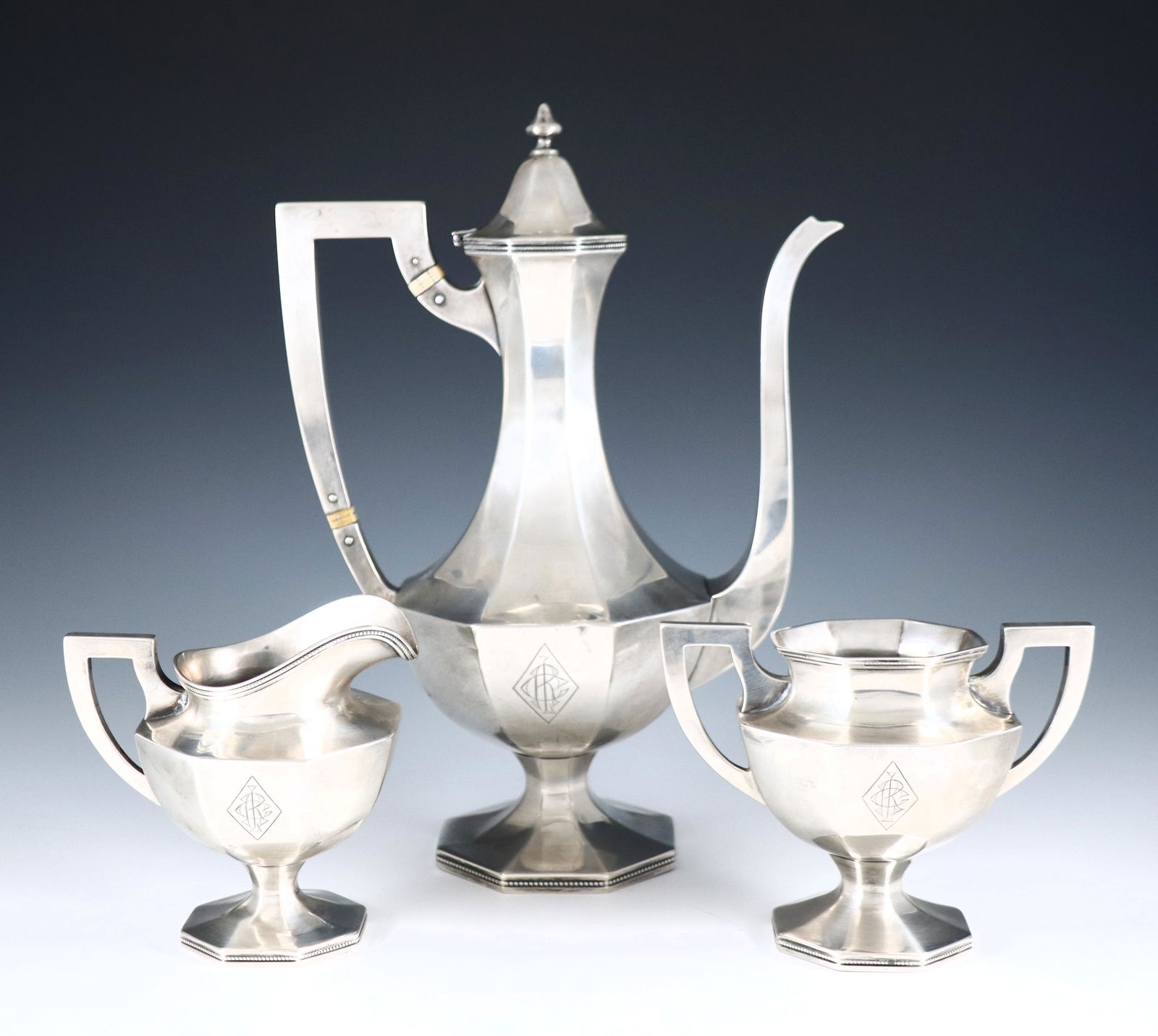 3 Pc Sterling Coffee Set (1 of 3)