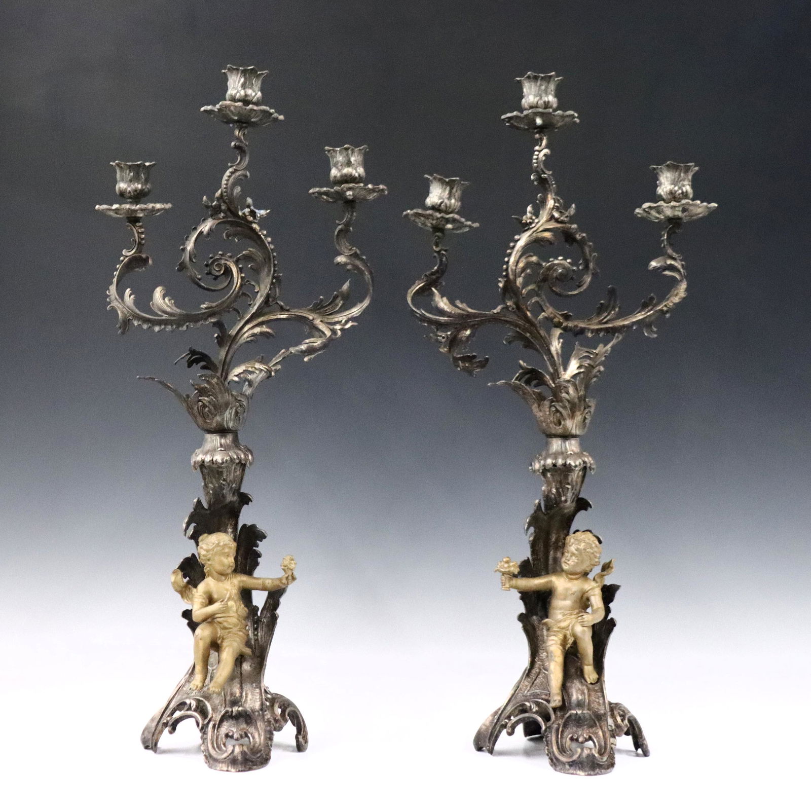 Pr Rococo Style Candelabra (1 of 2)