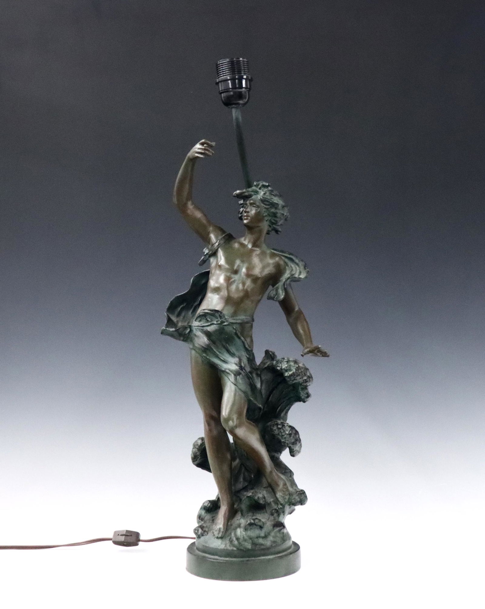 Figural Lamp After A. Moreau (1 of 4)