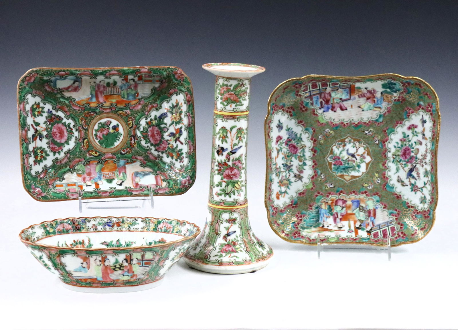 4 Pc Chinese Rose Medallion (1 of 1)