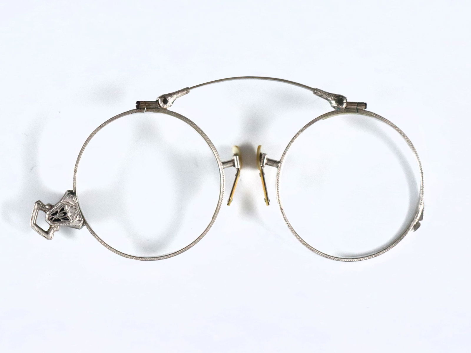 14k Gold & Sterling Pince Nez Spectacles (1 of 2)