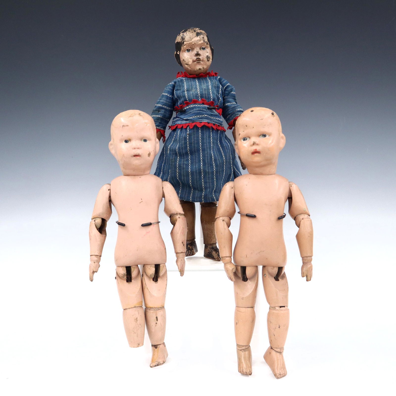 3 Schoenhut Wooden Dolls (1 of 5)