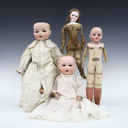 4 Bisque Dolls