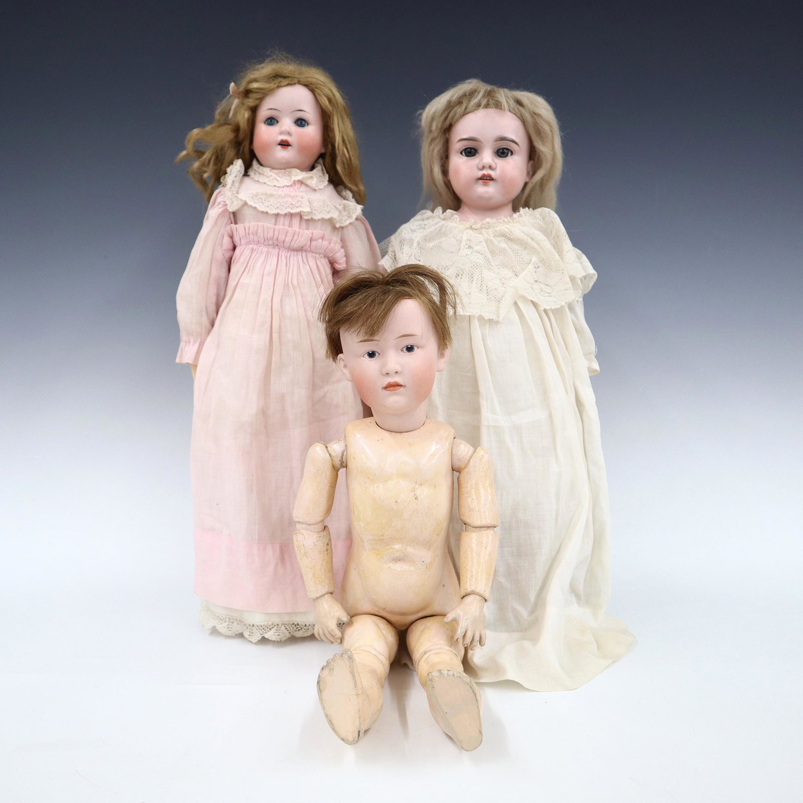 3 German Bisque Dolls (1 of 8)