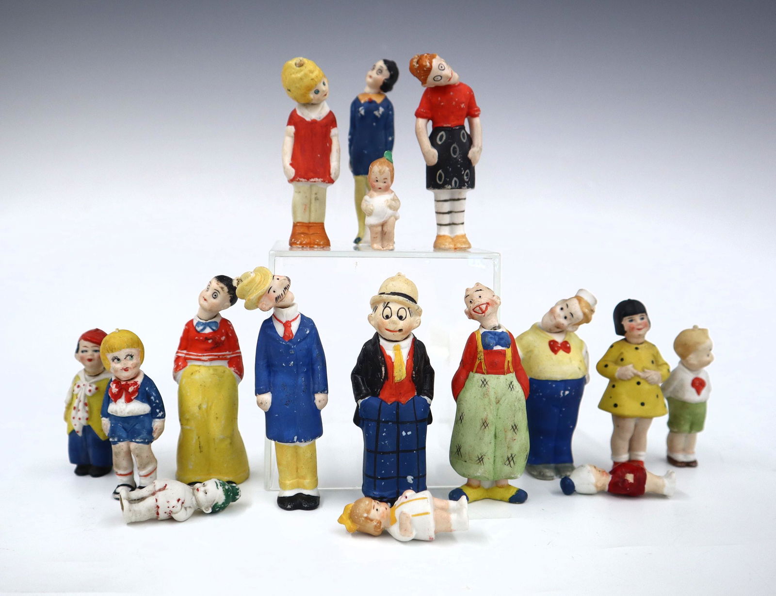 16 German Bisque Character Figures (1 of 1)