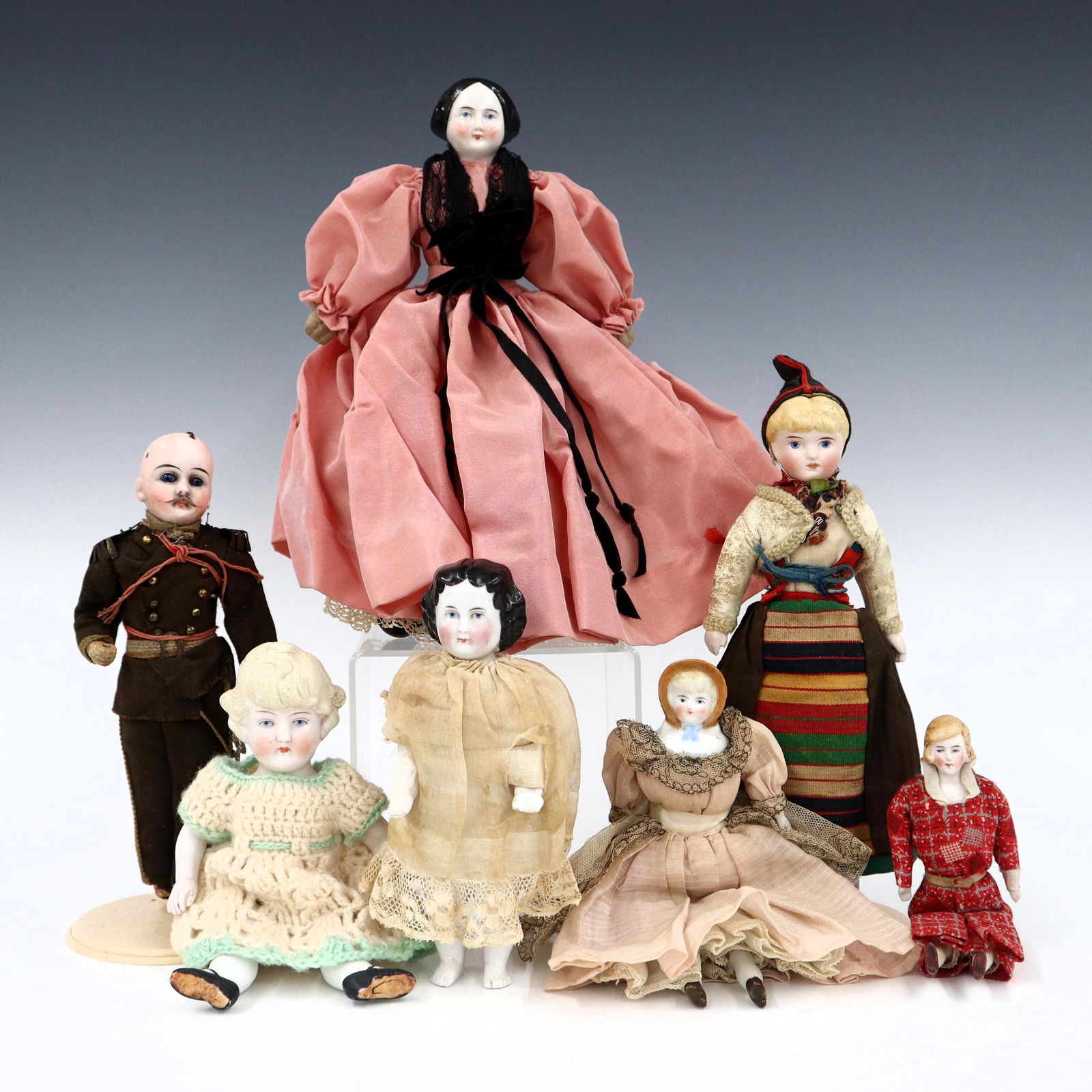 7 Antique Dolls Auction
