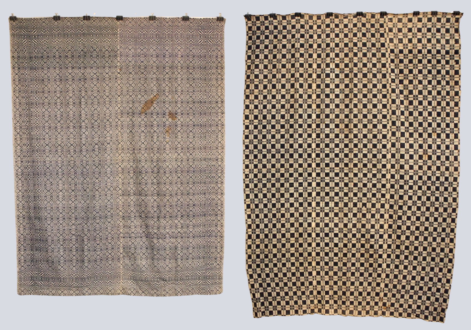 2 American Overshot Coverlets (1 of 8)