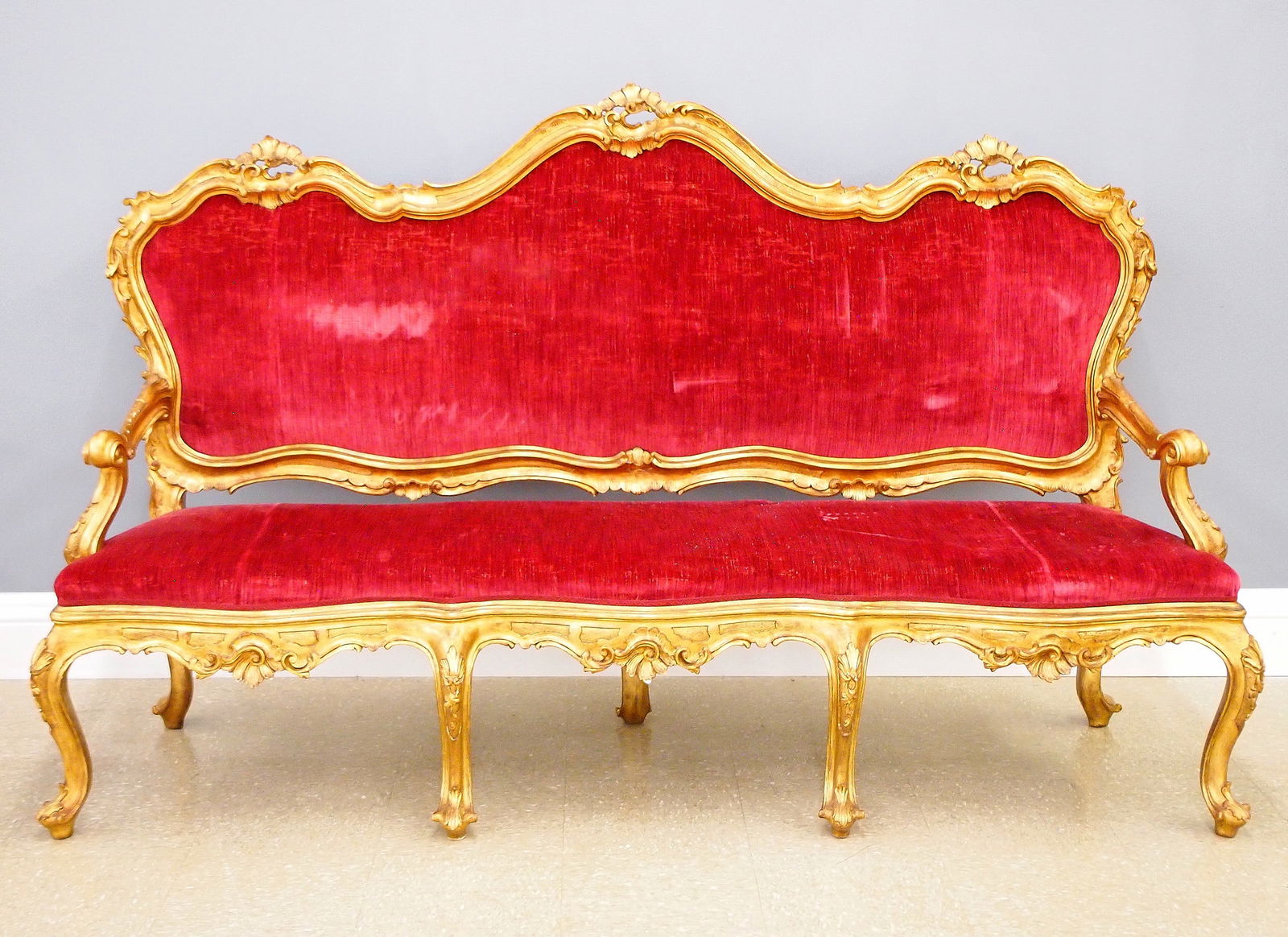 Italian Rococo Style Settee (1 of 6)