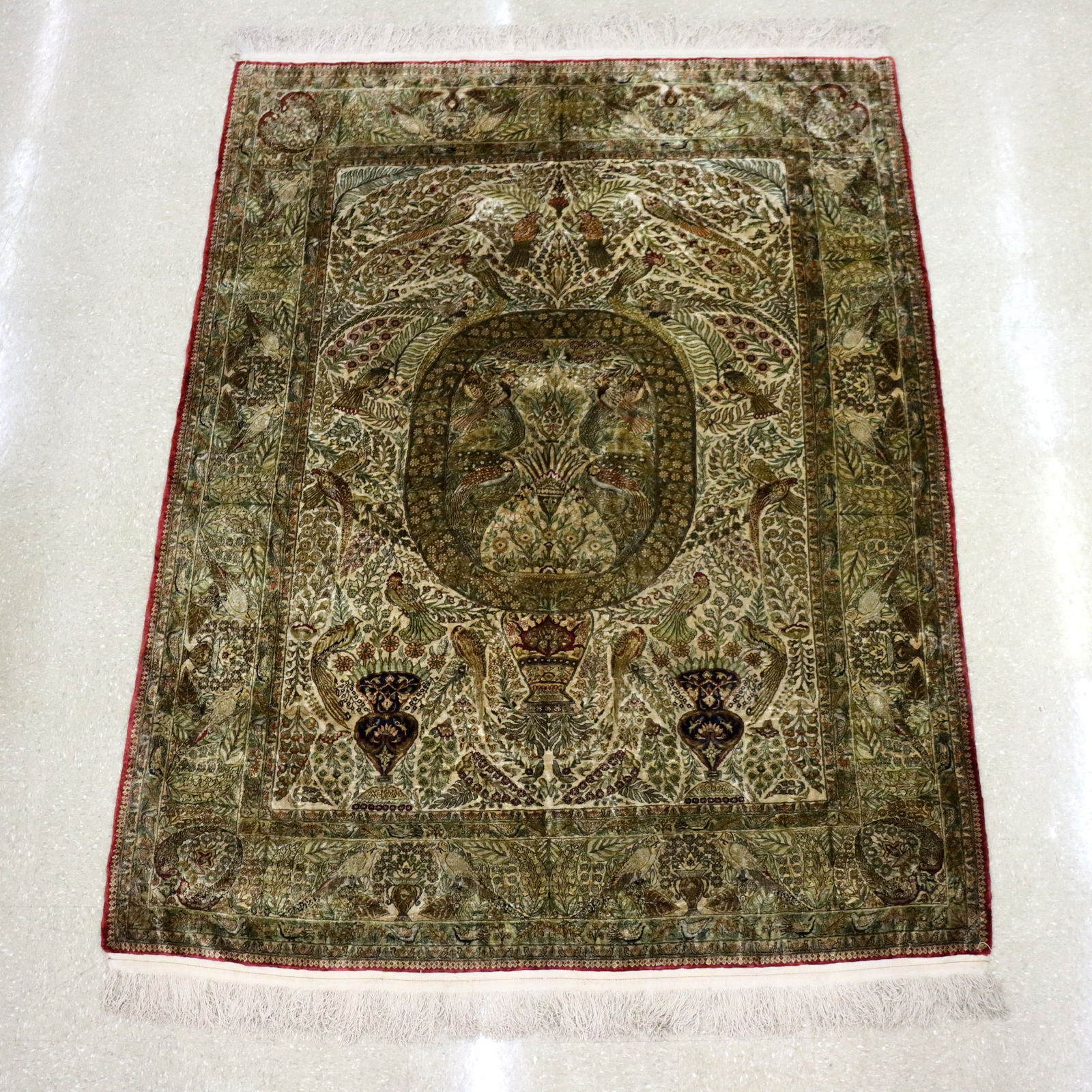 Semi Antique Persian Isfahan Carpet (1 of 4)