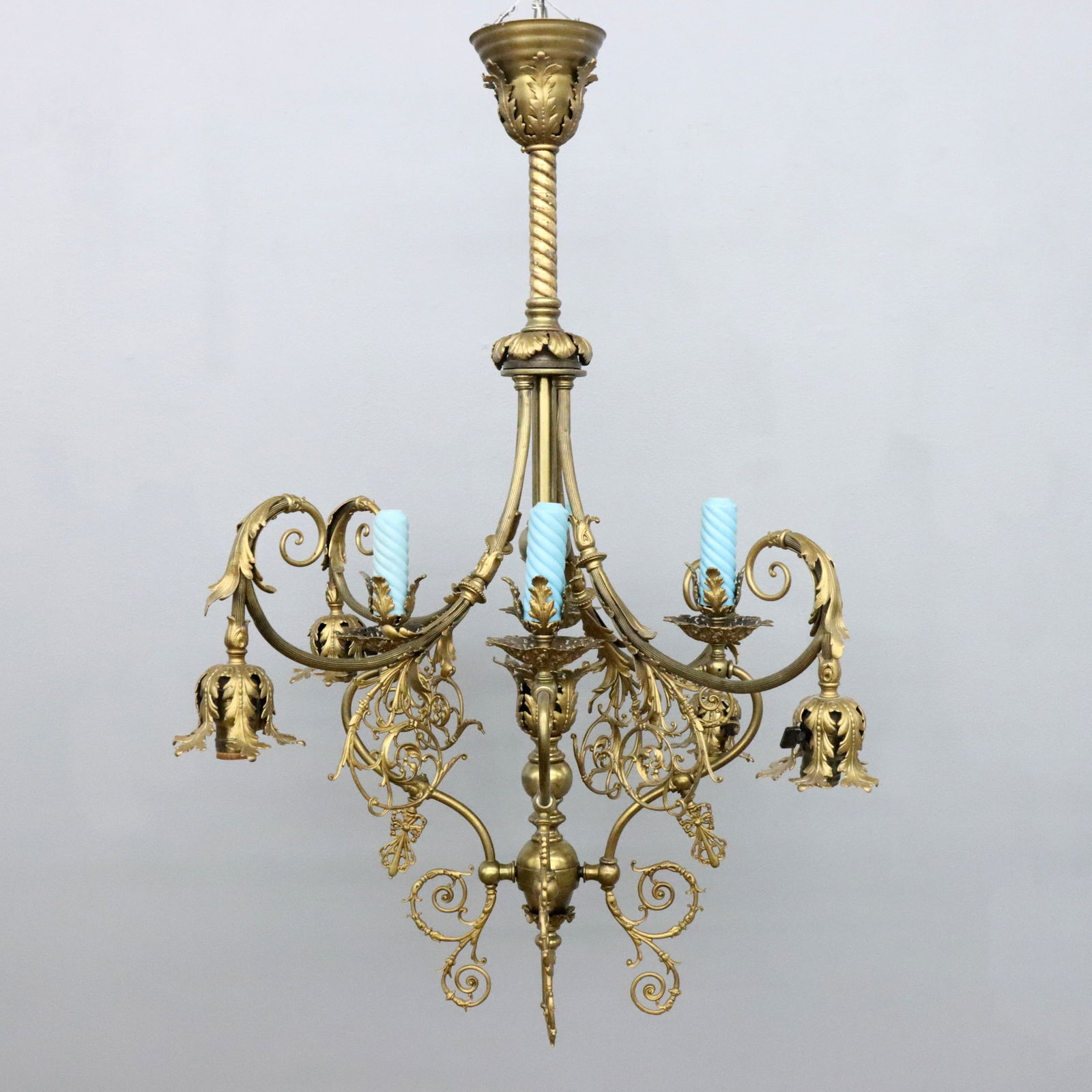 American Victorian Gas/Electric Chandelier (1 of 2)