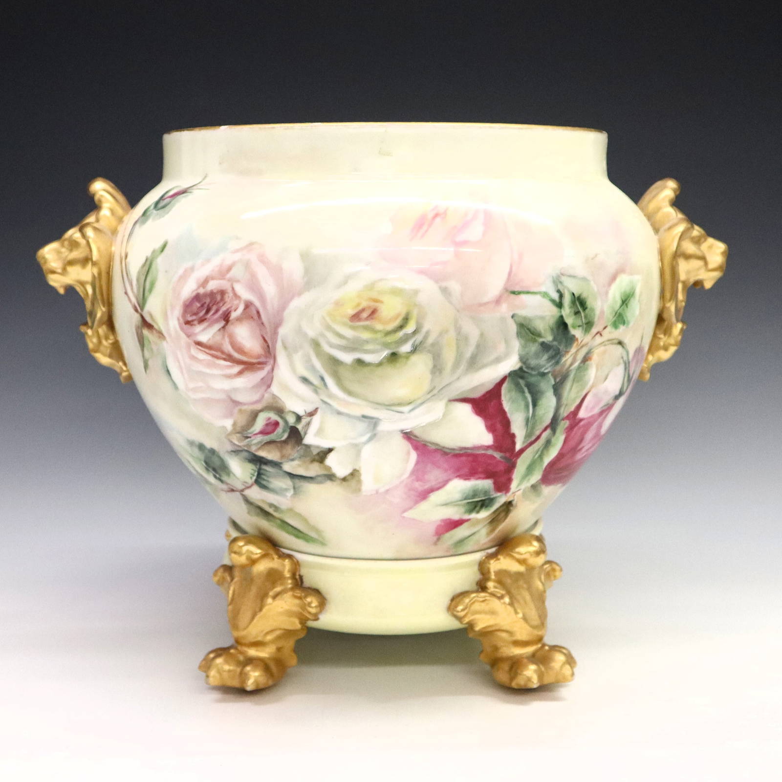 Limoges Porcelain Jardiniere Auction