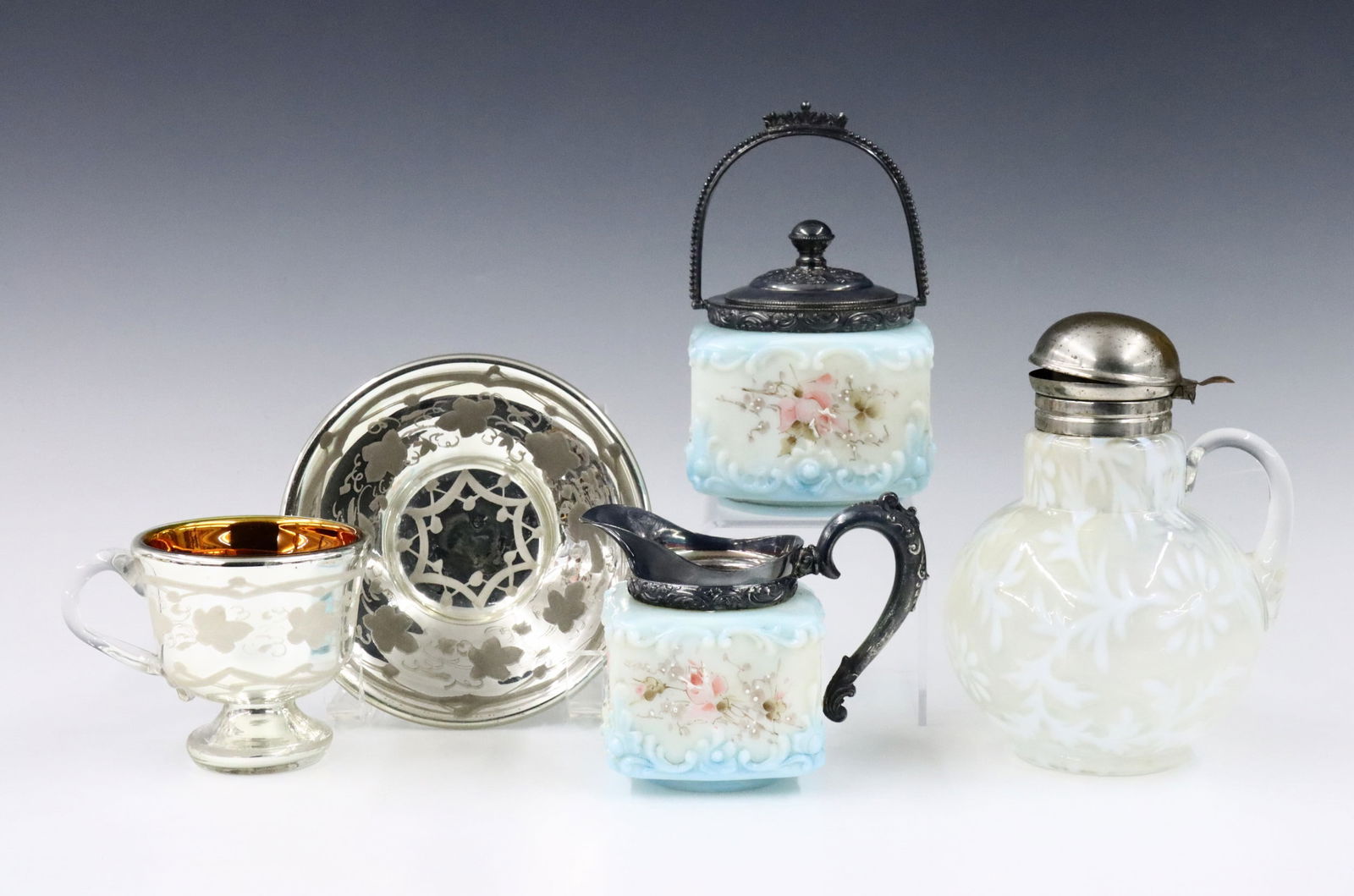 5 pc Victorian Art Glass (1 of 1)