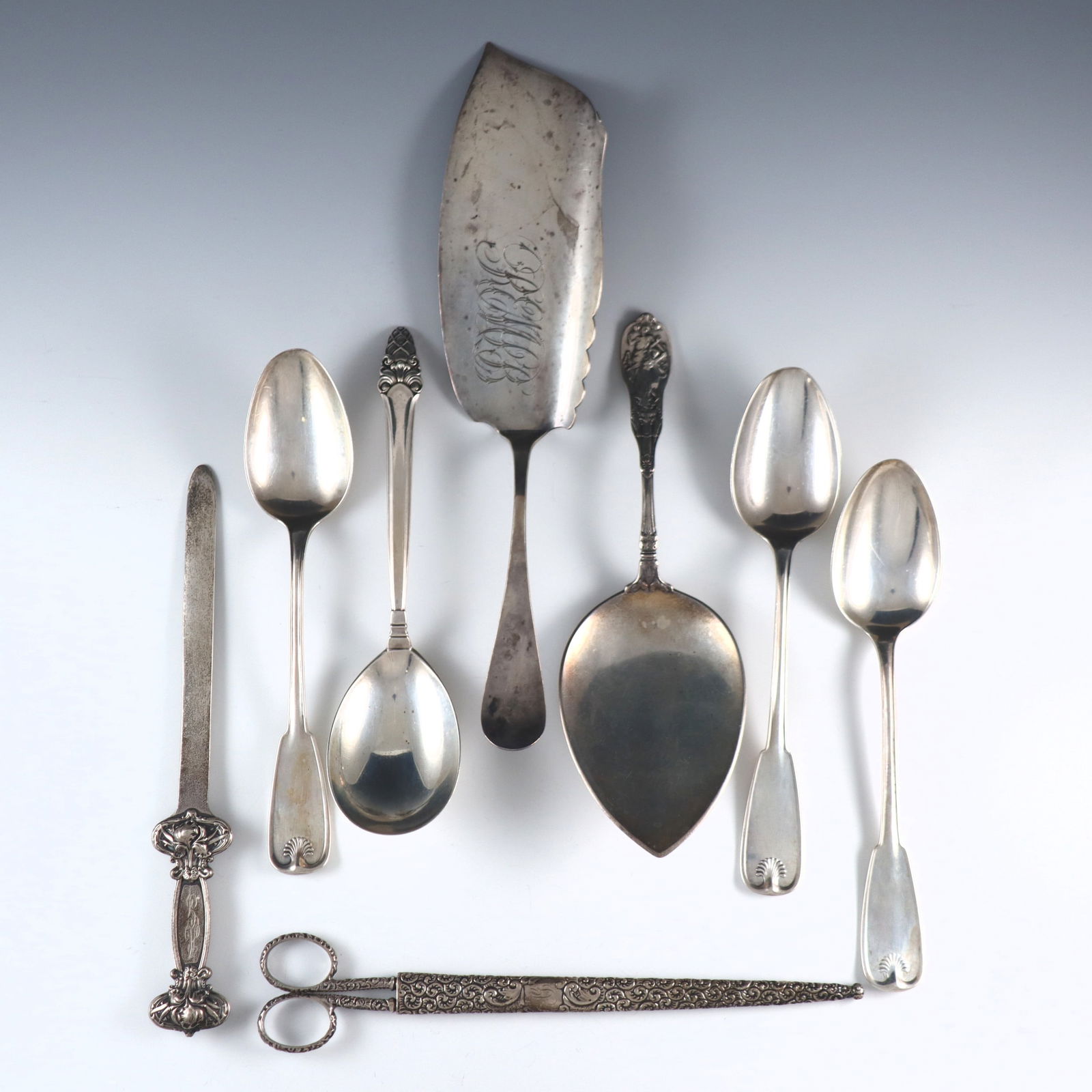 8 pc Sterling incl. Tiffany & Gorham (1 of 1)