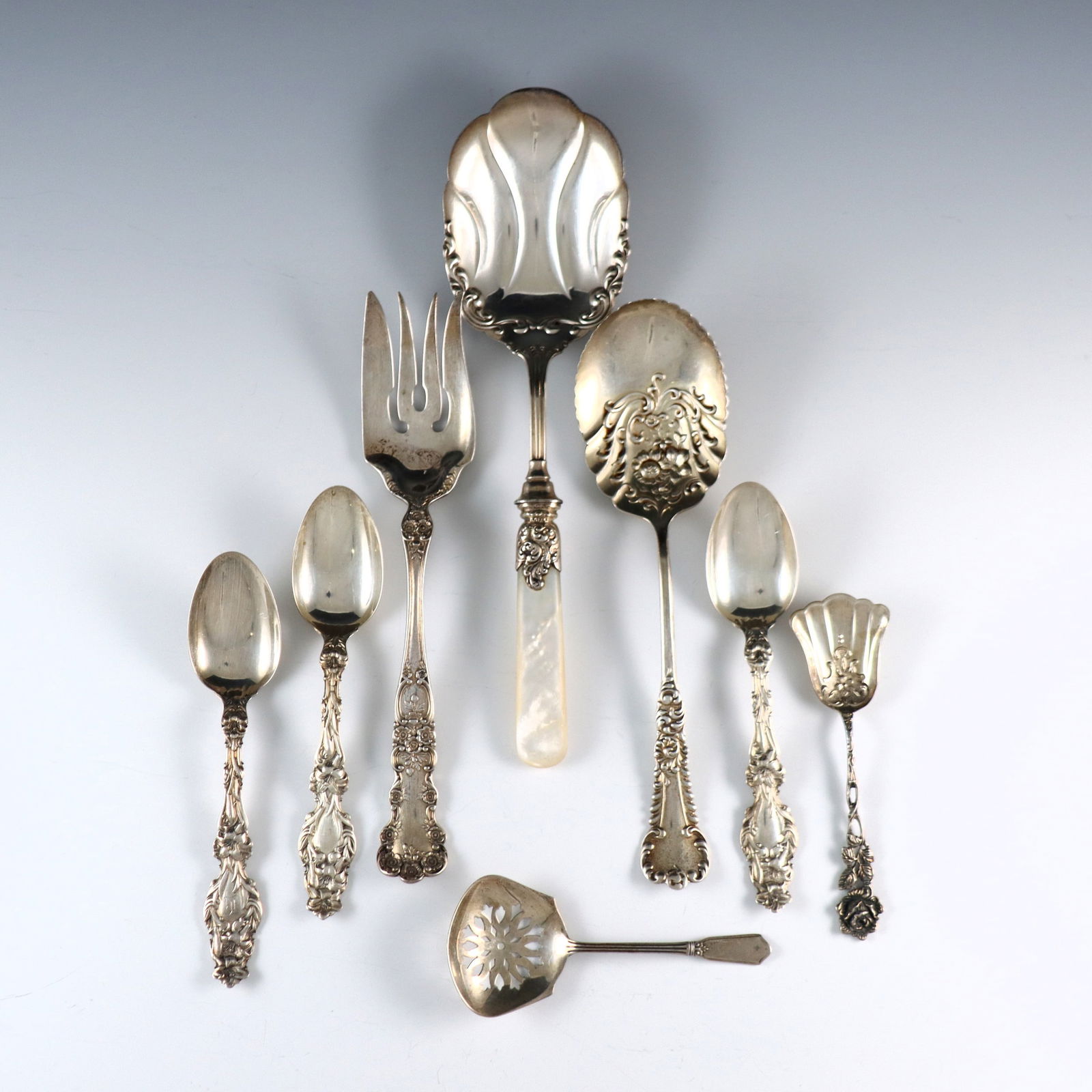 8 pcs American Sterling Flatware (1 of 1)