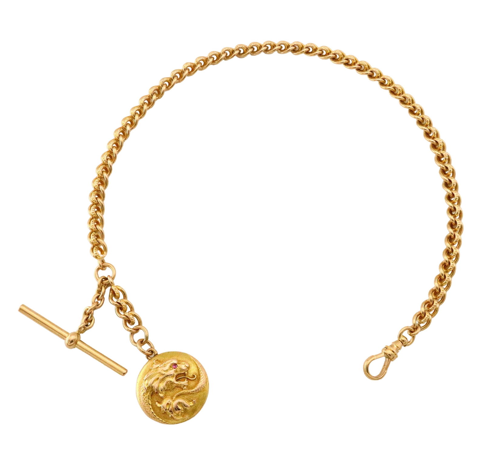 14k Gold Watch Chain & Fob (1 of 3)