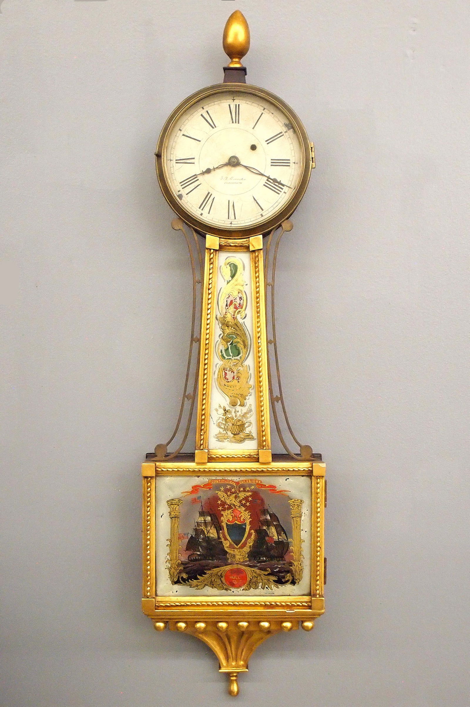 G G Brewster Presentation Banjo Clock (1 of 8)