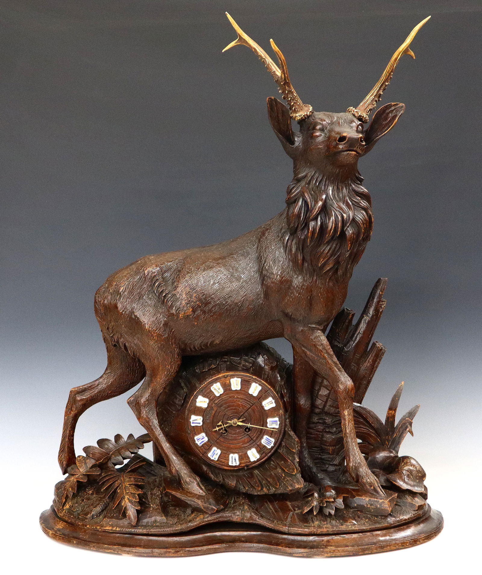 Black Forest Stag Clock (1 of 6)