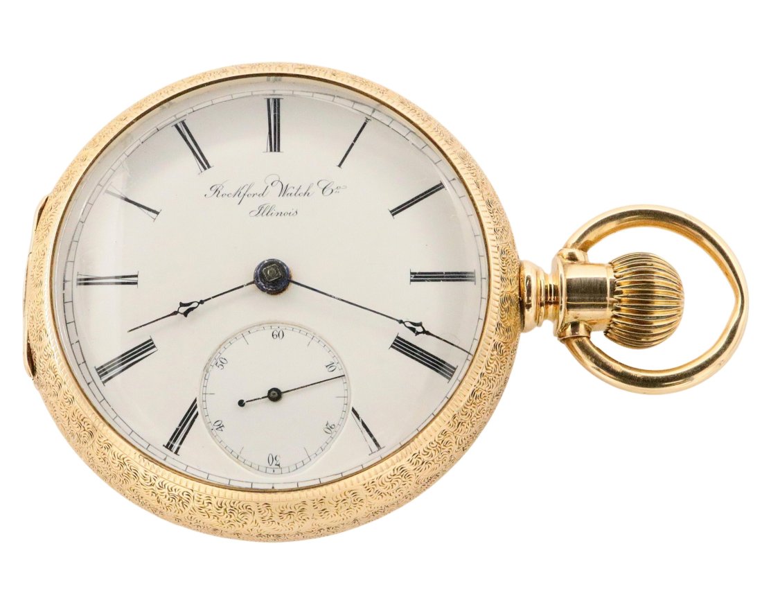 14k Gold Rockford Pocket Watch (1 of 5)