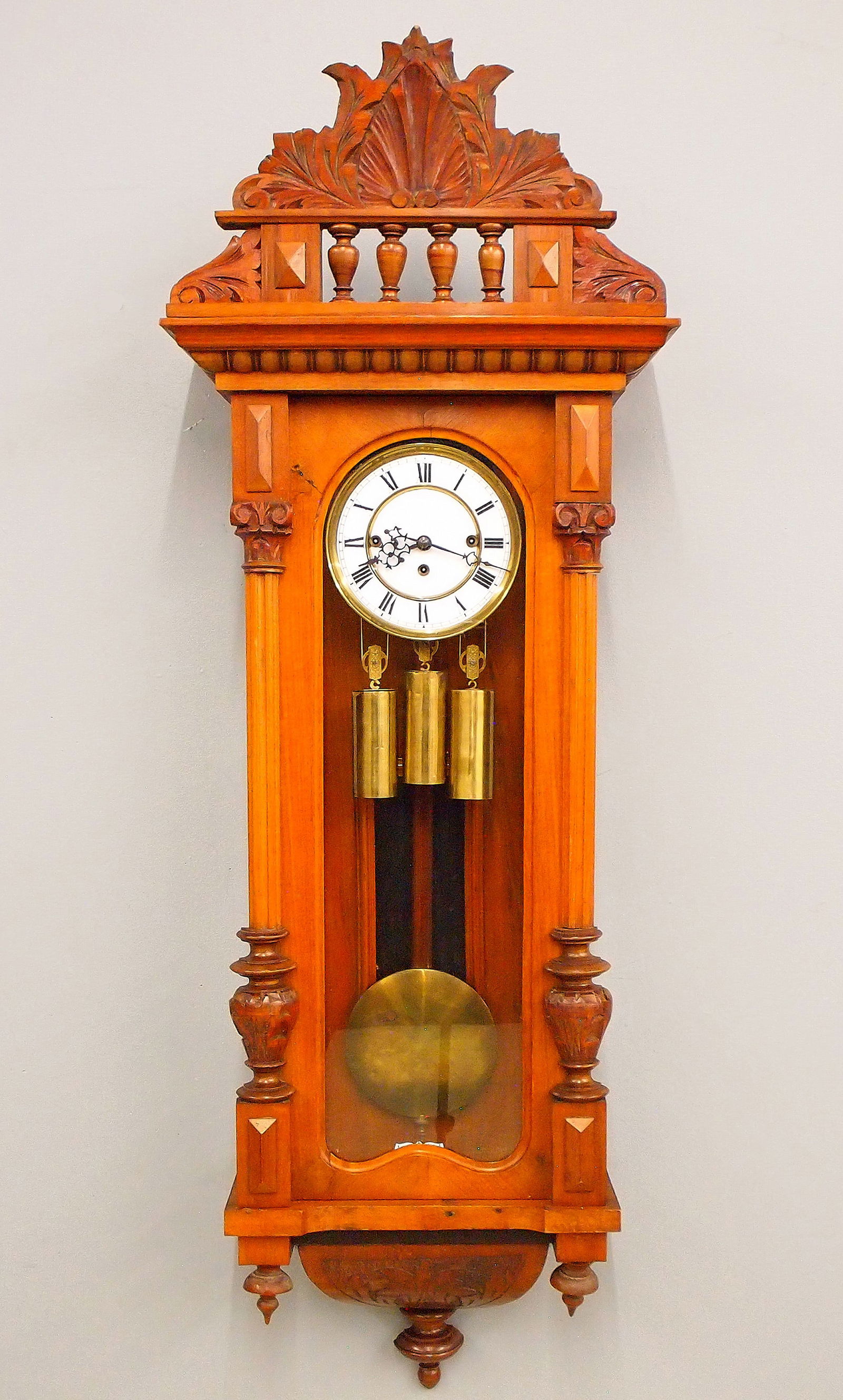 Gustav Becker 3 Weight Wall Clock (1 of 6)