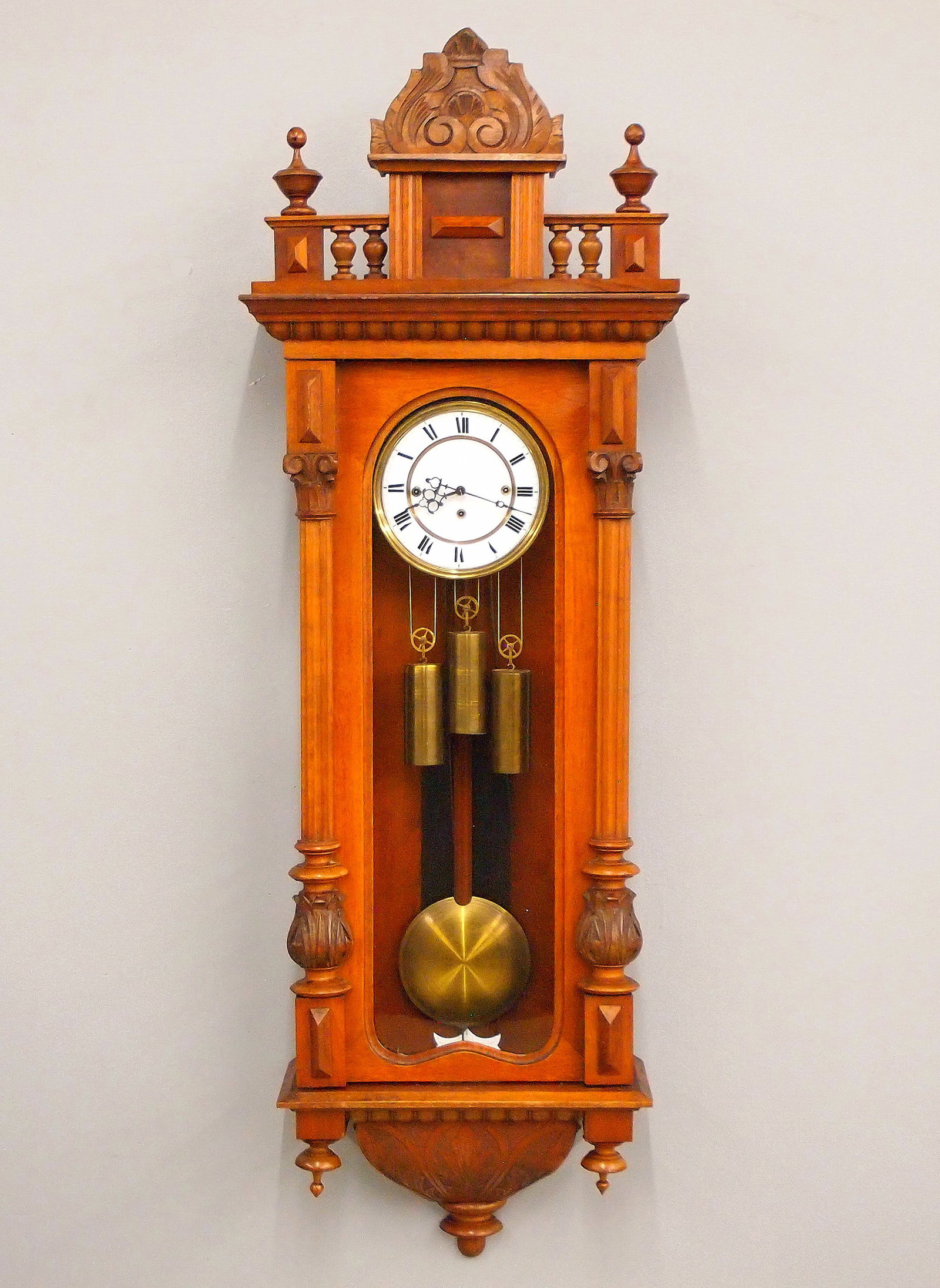 3 Weight Vienna Regulator Wall Clock (1 of 5)