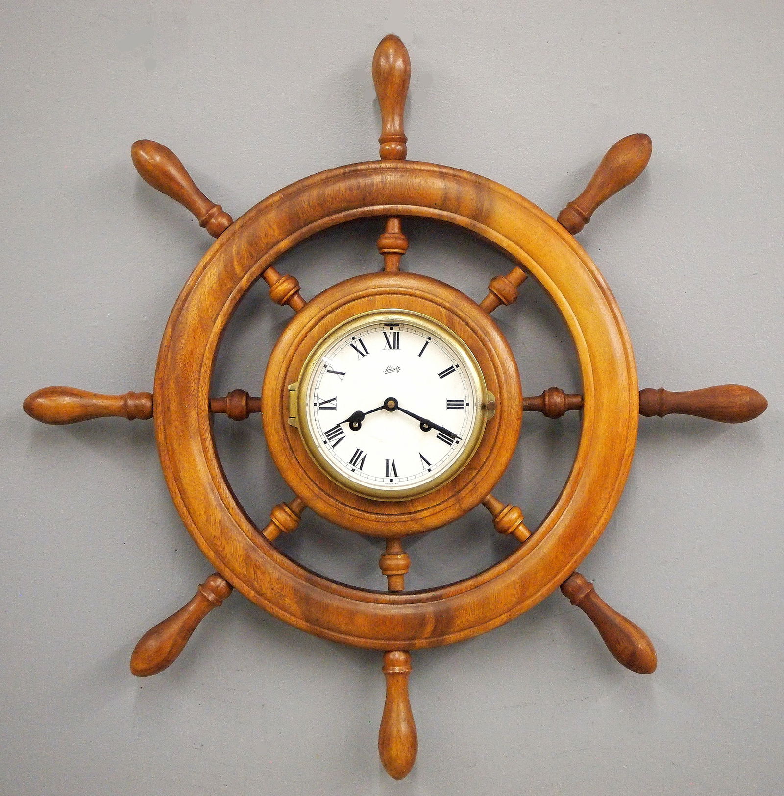 Schatz Ship's Wheel Wall Clock (1 of 3)