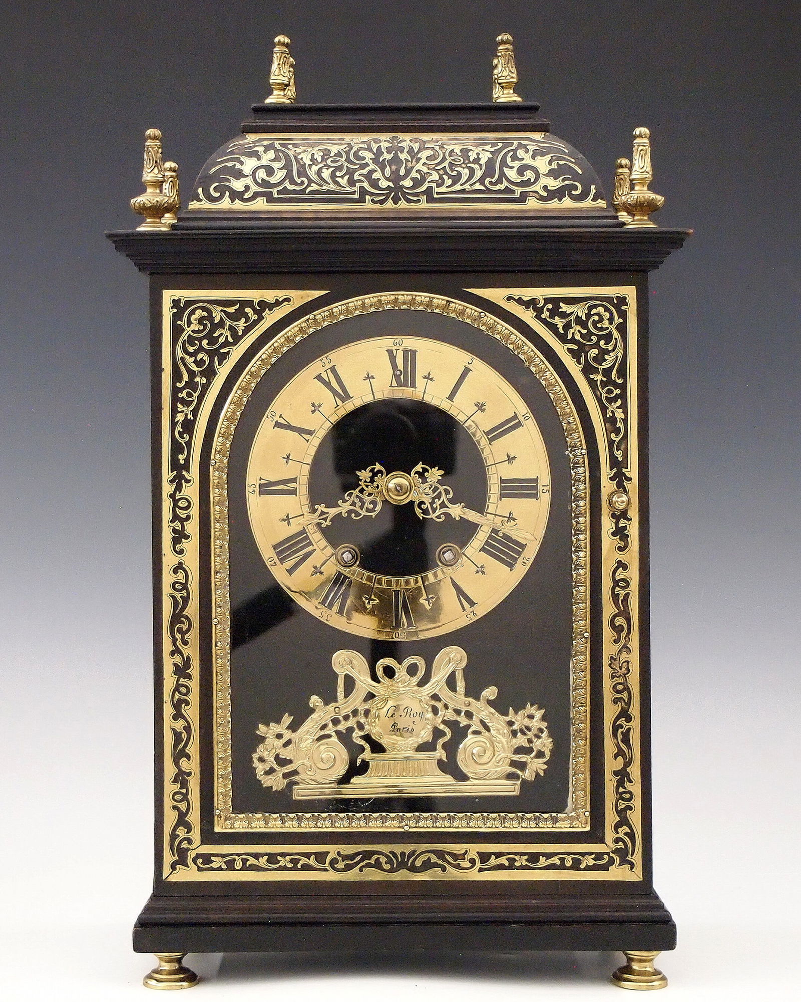 French Boulle Bracket Clock (1 of 6)