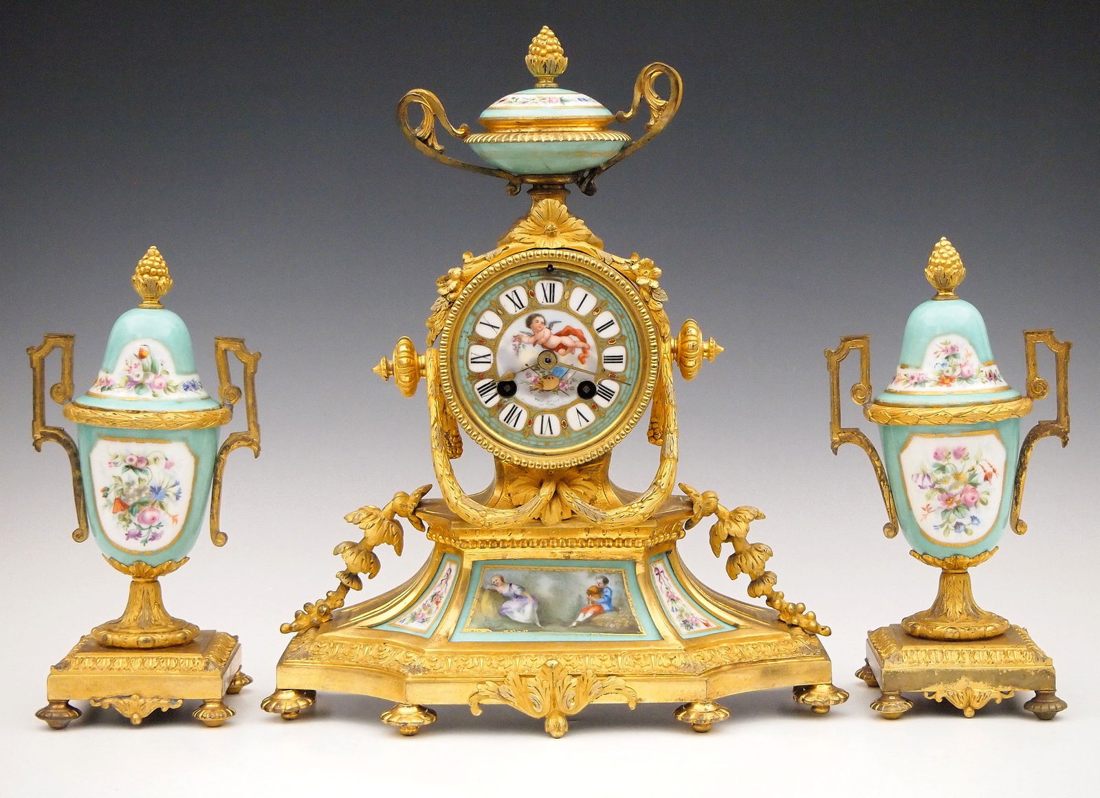 Japy Freres French Clock Set (1 of 6)