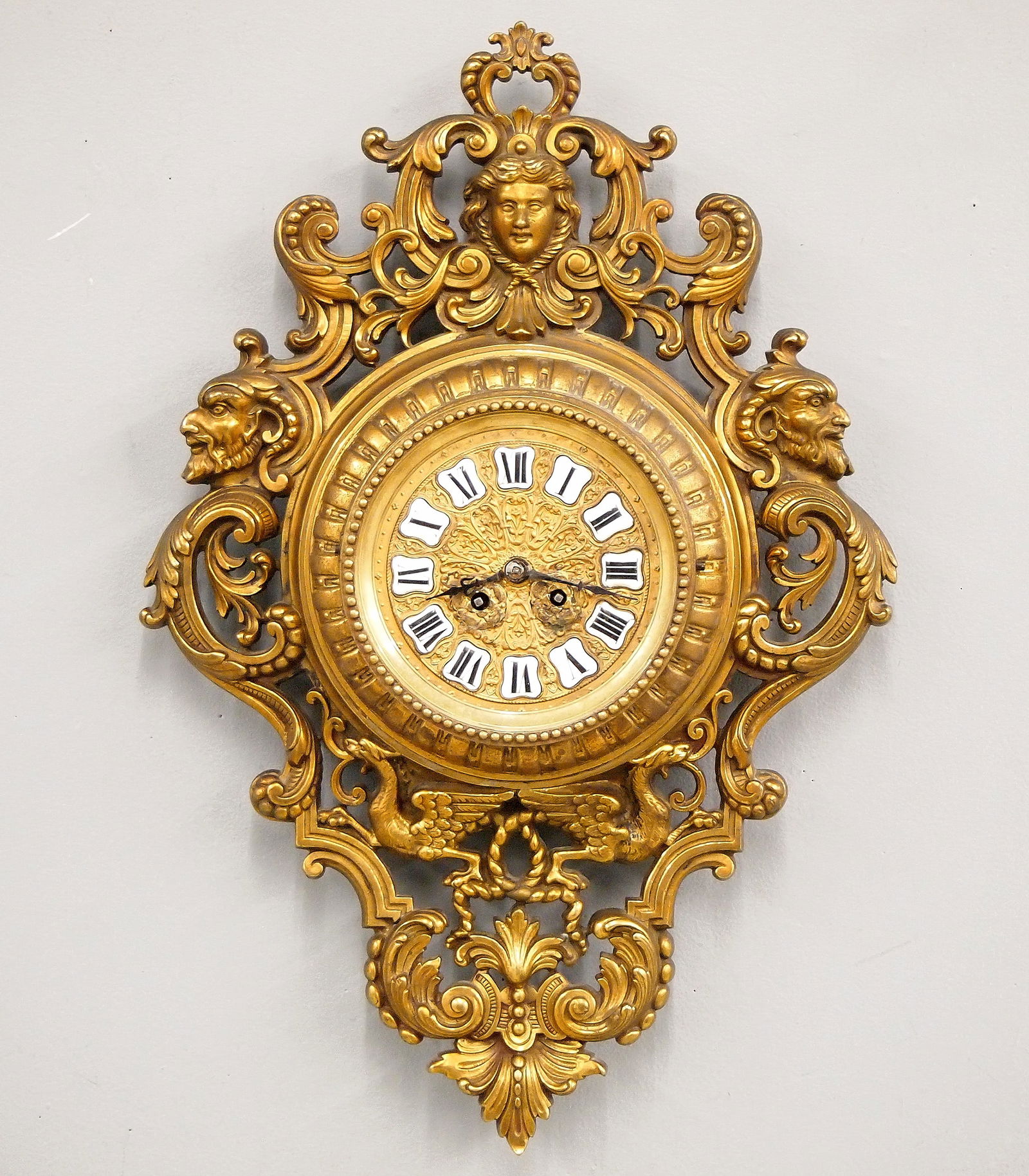 Japy Freres French Bronze Cartel Clock (1 of 4)
