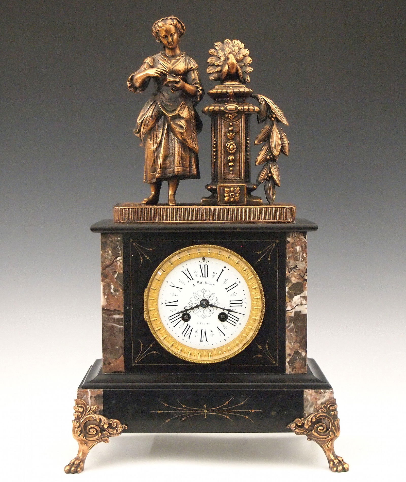 Japy Freres French Slate Mantel Clock (1 of 7)