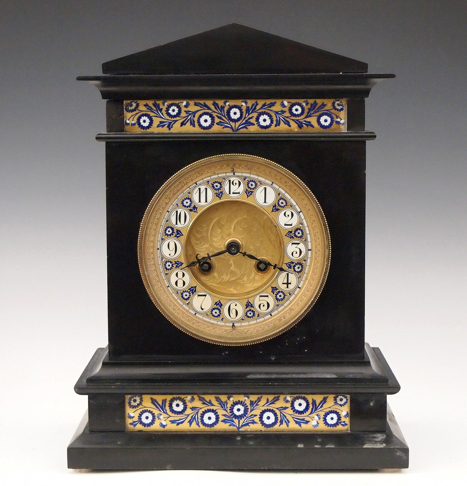 French Slate Mantel Clock (1 of 5)