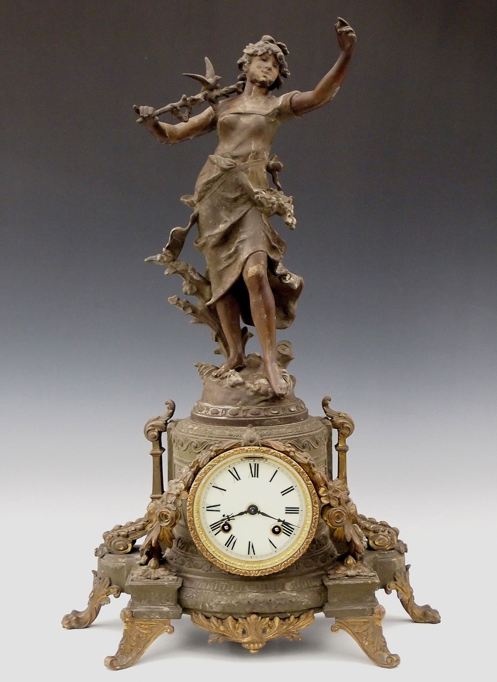 Ansonia Olympia And Bacchante Figural Clock (1 of 10)