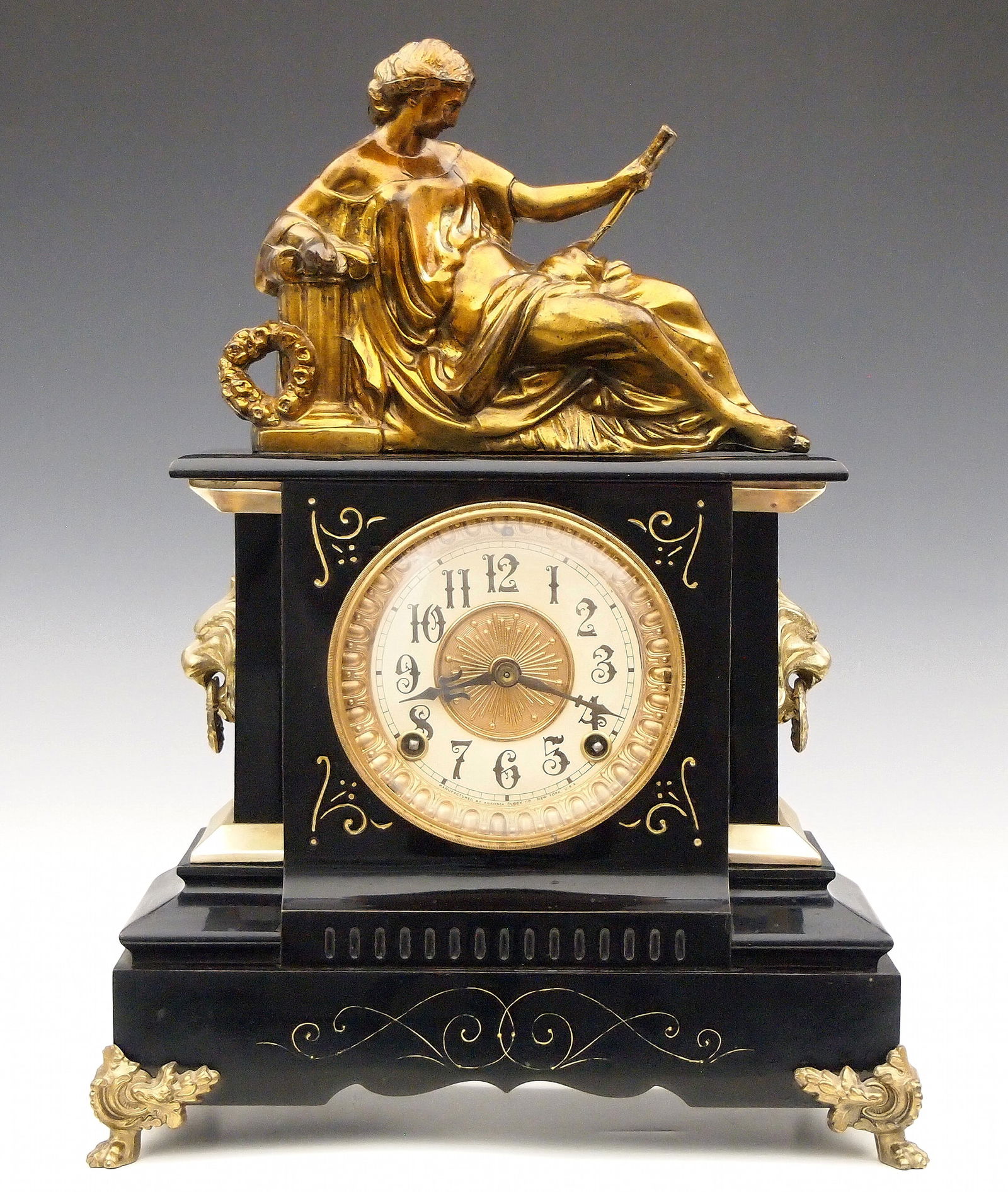 Ansonia Trenton Iron Mantel Clock (1 of 5)