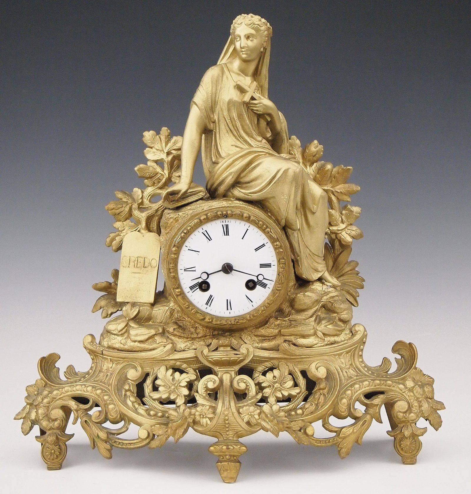French Figural Mantel Clock (1 of 4)