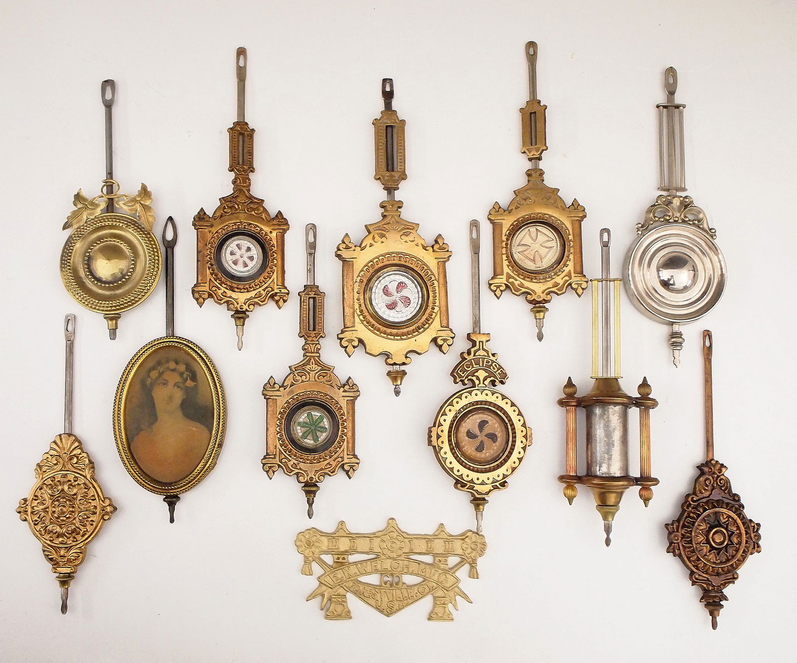 11 Shelf Clock Pendulums (1 of 1)