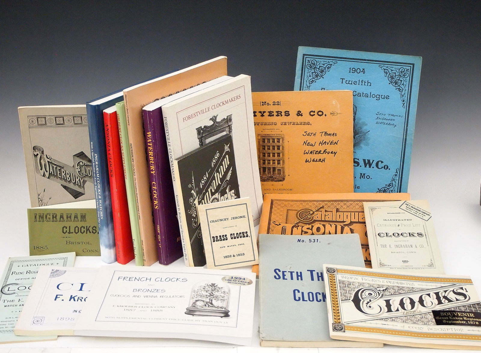 Lot Of Clock Reference Books And Material (1 of 1)