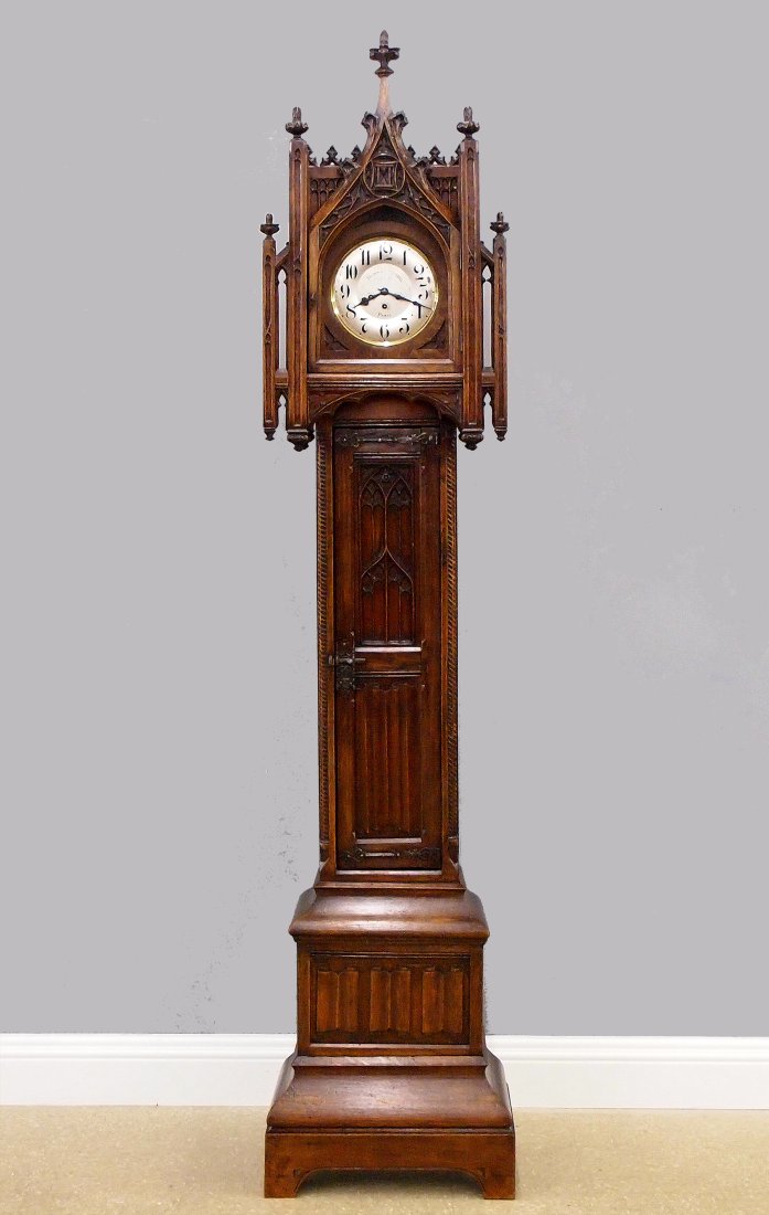 Gothic Revival Hall Clock (1 of 7)
