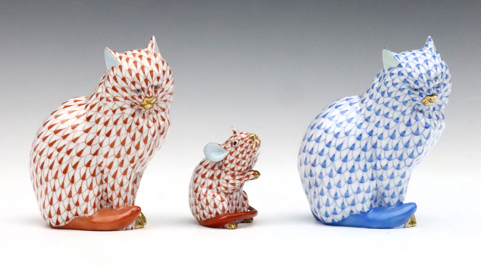 3 Herend Animal Figures (1 of 3)