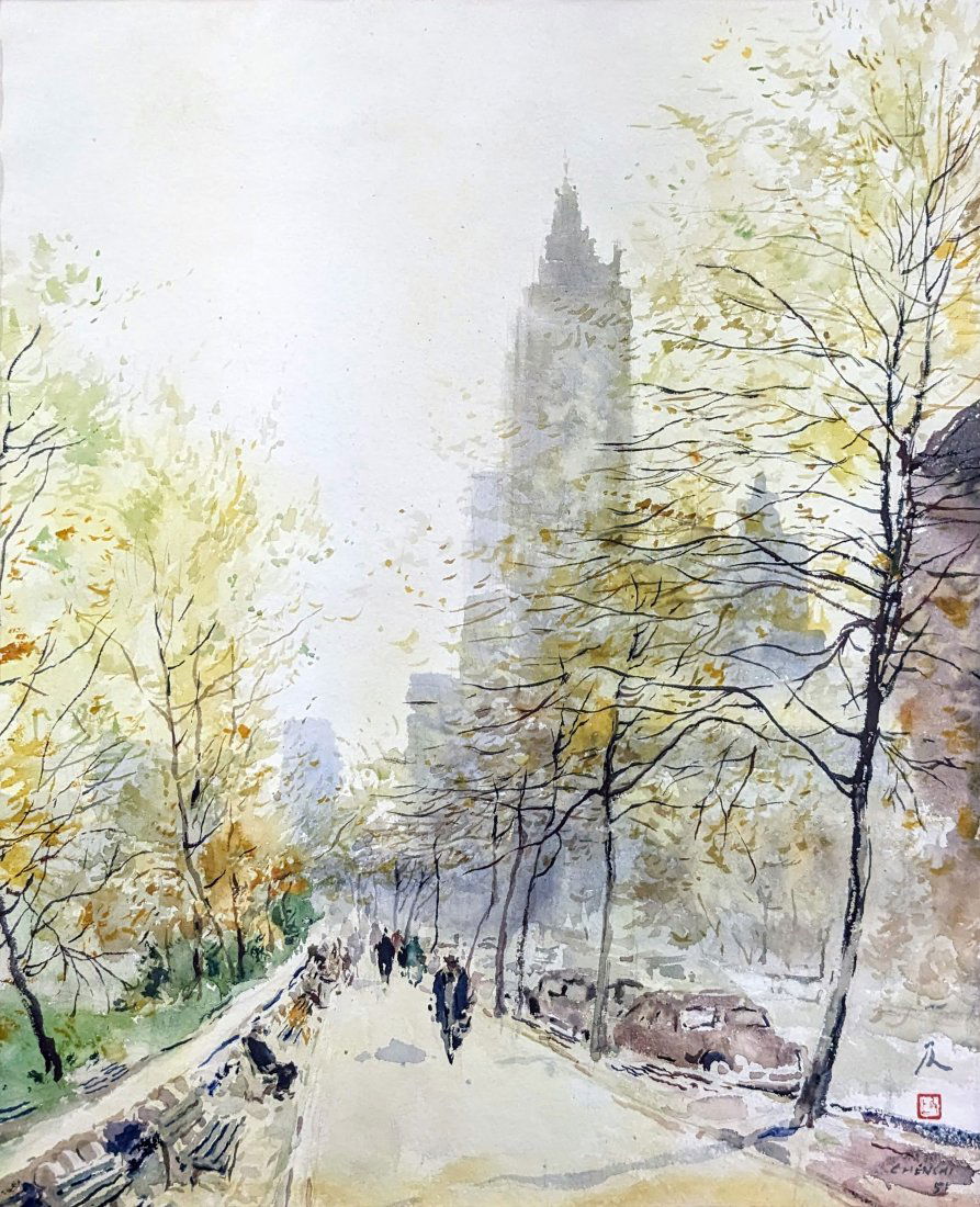 Chen Chi Central Park Watercolor (1 of 18)