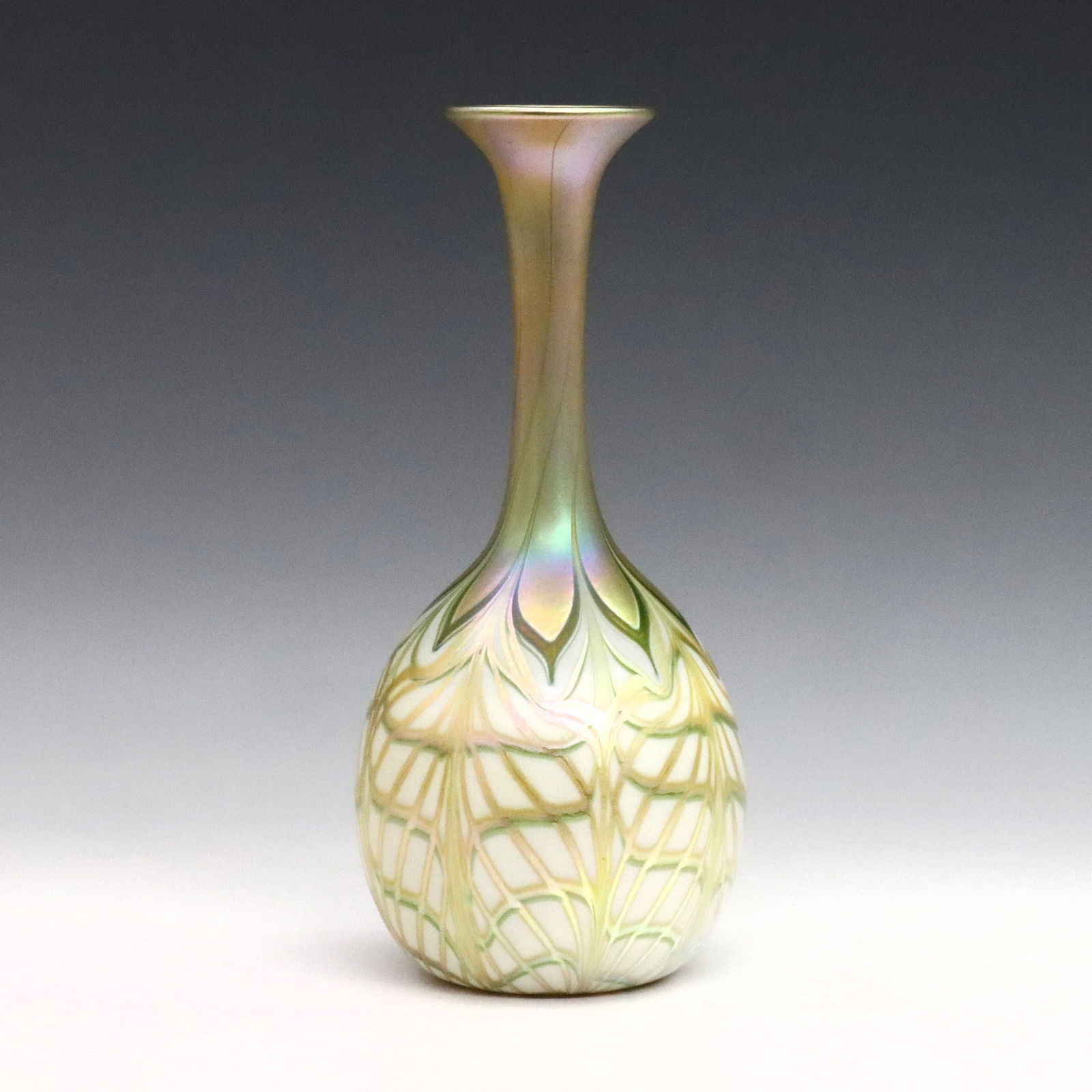 Quezal Art Glass Vase (1 of 10)