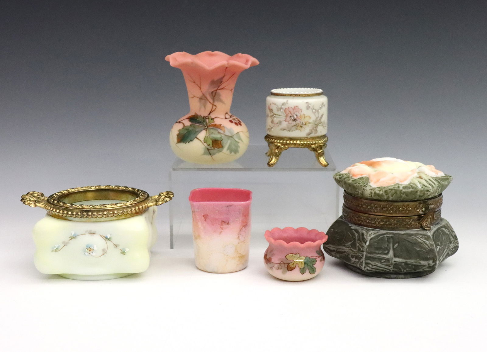 6 pc Victorian Art Glass (1 of 1)