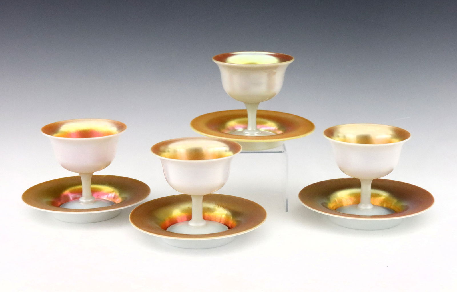 4 Steuben Aurene Sherbets (1 of 1)